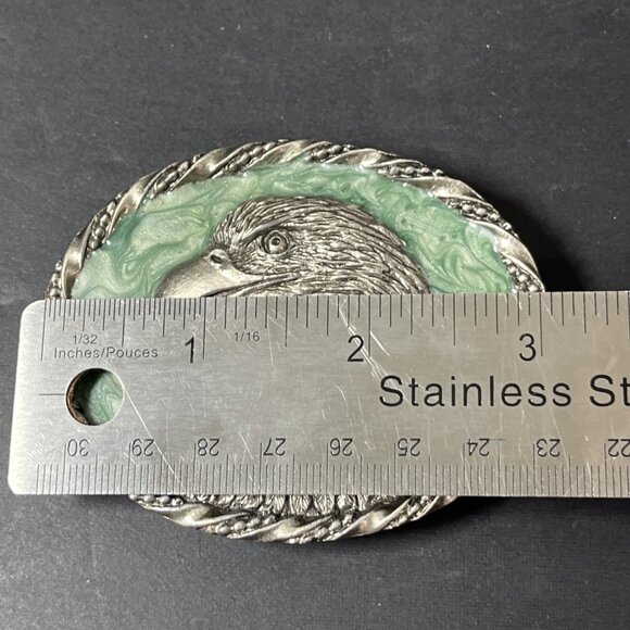 Vintage 1995 Katz Belt Buckle Bald Eagle E-5 Metal Epoxy/Enamel READ BELOW USA - Picture 9 of 10